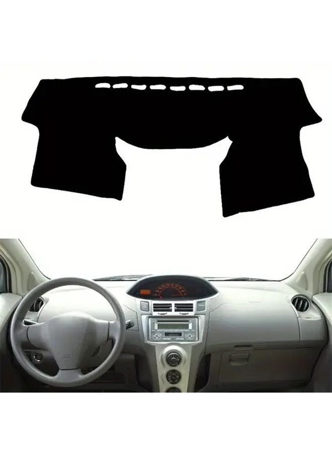 Black Dashboard Cover Mat For 2005 2011 Toyota Vitz Daihatsu Charade XP90 Hatchback Easy Installation - Image 4